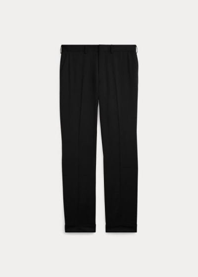 Pantalones Ralph Lauren Hombre Negros - Gregory Wool Serge - UFGIQ6498